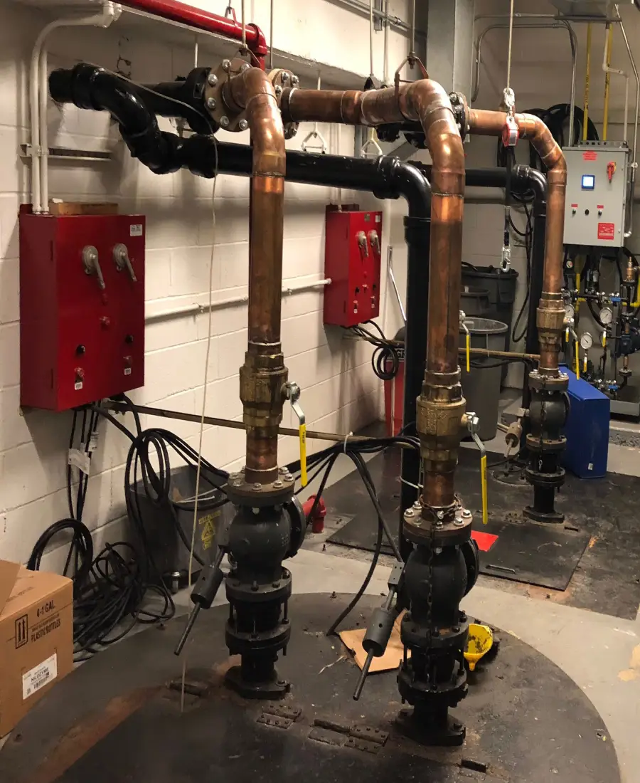 Modern plumbing work